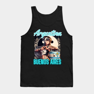 Kawaii, Anime Girl, Argentina Buenos Aires  | Catsie Cat Tank Top